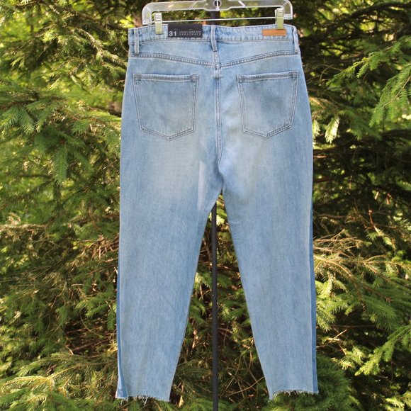 Sanctuary Charli Shadow Stripe Sz-31 Crop Hi Rise Jeans NWT - Picture 3 of 6